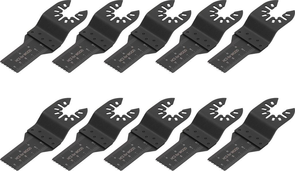 10Stück Oszillierendes Sägeblatt 20mm Schnellspanner Multitool Werkzeugsatz für Holz Kunststoff