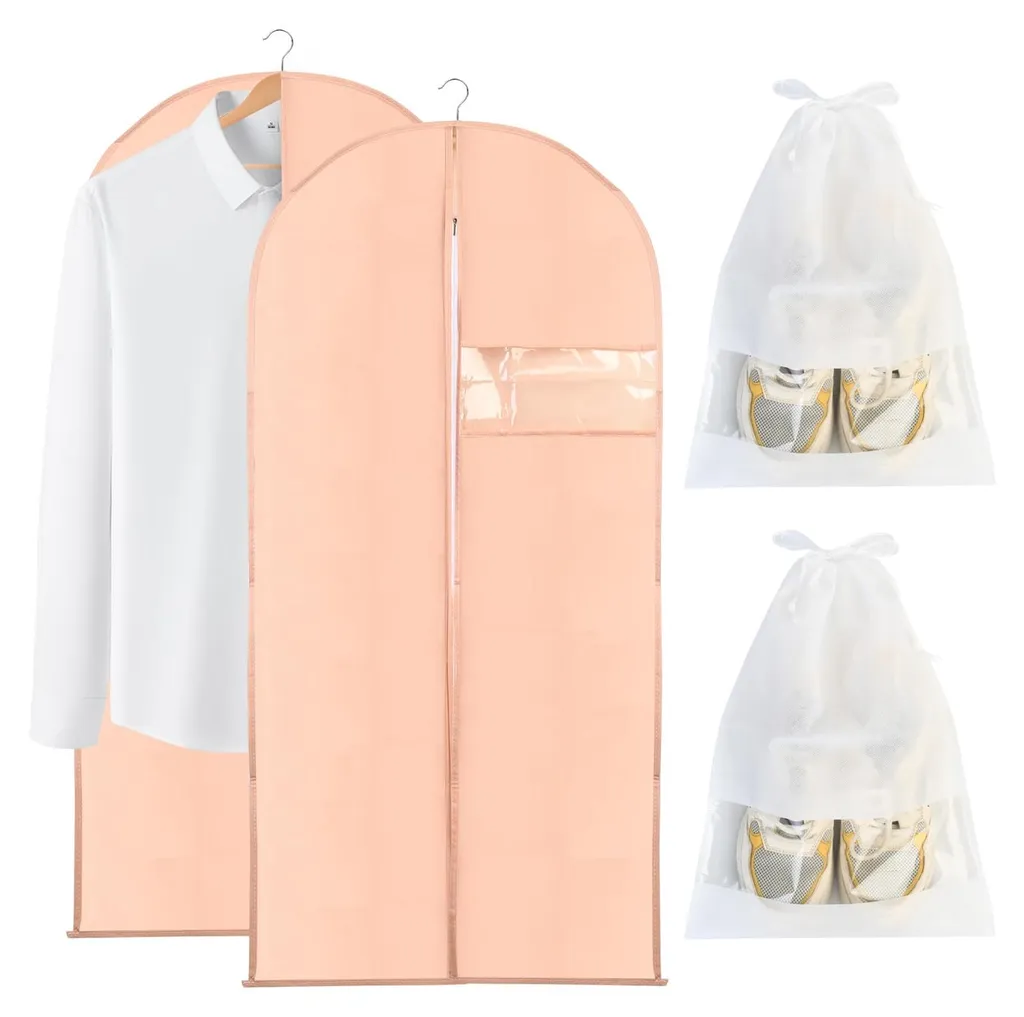 Housses pour rangement dressing et voyage 120 cm avec protection chaussures