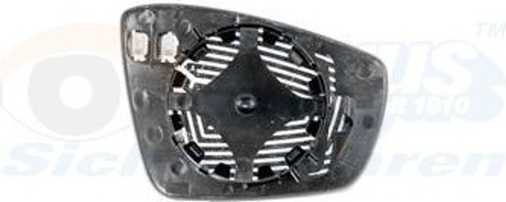 VAN WEZEL Spiegelglas Außenspiegel Links für VW Polo Schrägheck (6R1, 6C1) Asphärisch 5829831