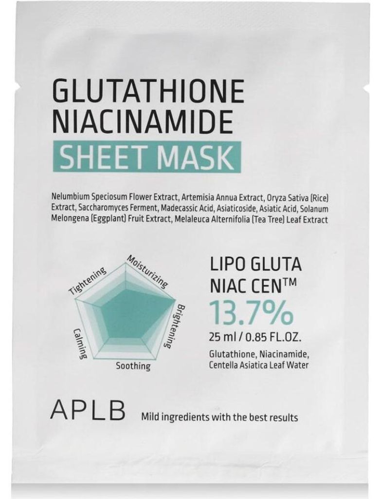 APLB Glutathione Niacinamide Sheet Mask 25 ml Zdjęcie produktu 