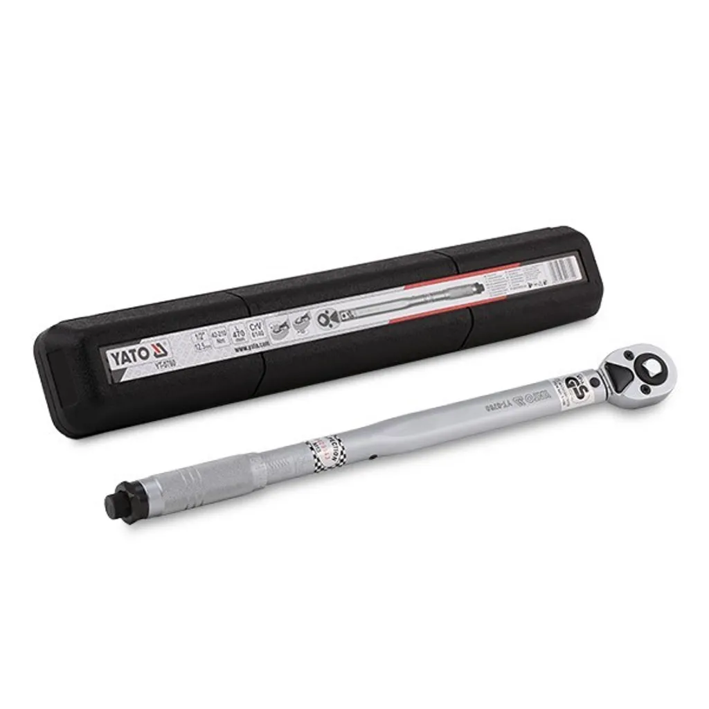Clé dynamométrique 1/2 pouce 42–210 Nm en acier chrome-vanadium robuste - 24
