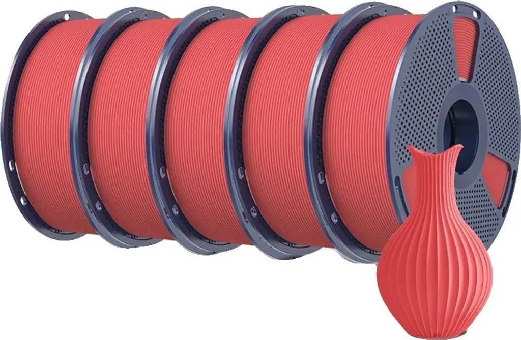 Filament PLA haute vitesse HSMPLA rouge cerise 1.75mm de 1kg enroulé