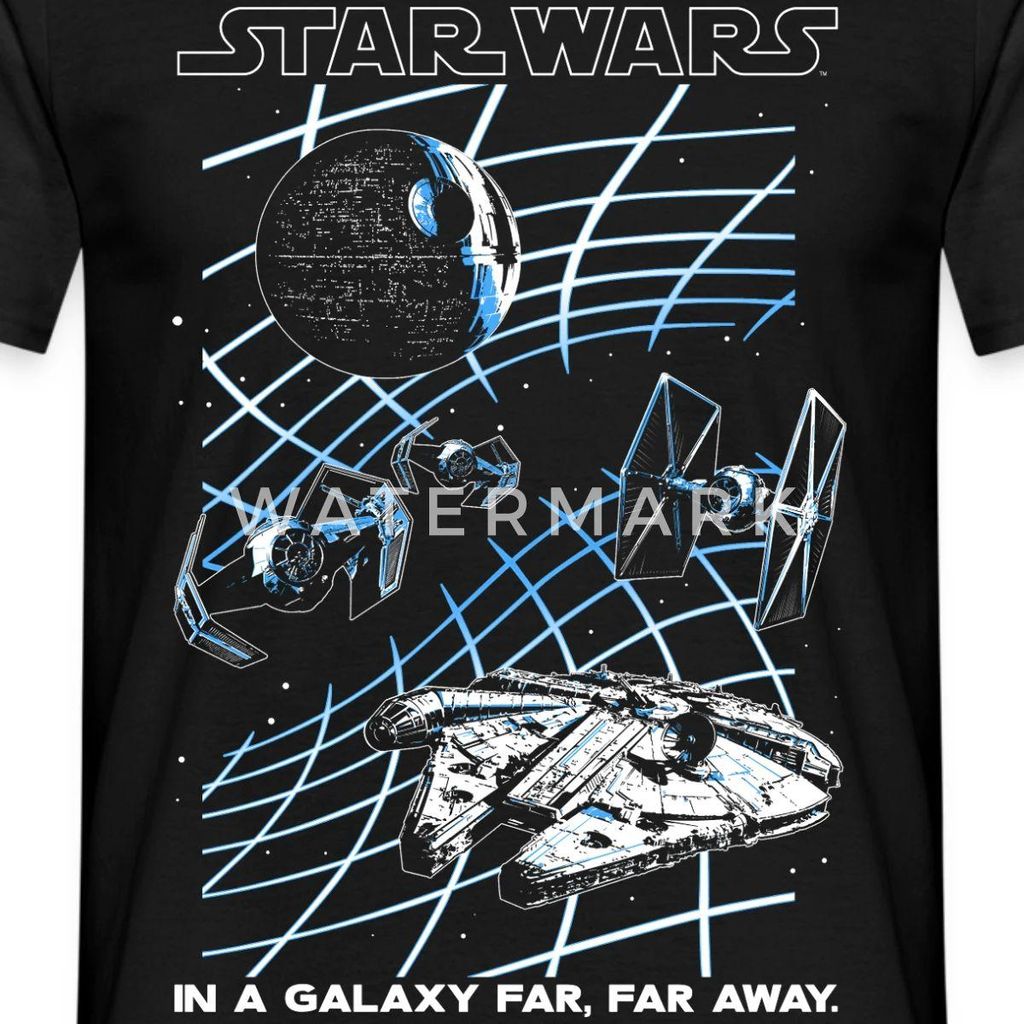Star Wars In A Galaxy Far, Far Away Männer T-Shirt, M, Schwarz