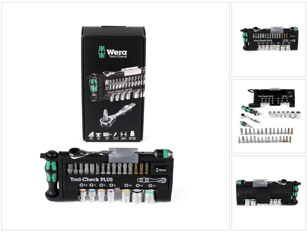 Wera Tool-Check PLUS, Stal nierdzewna, Czarny, 39 przyb. Zdjęcie produktu 