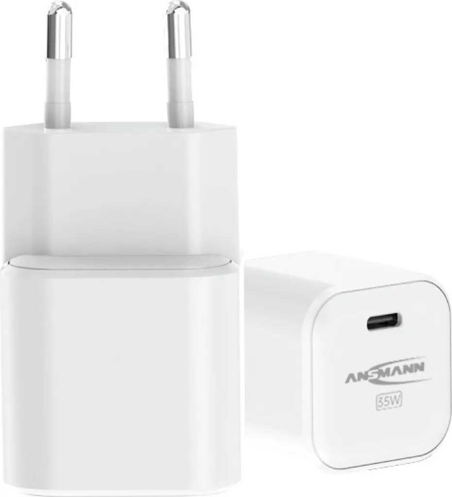 Chargeur Secteur USB Universel Blanc Ansmann pour Smartphone et Tablette
