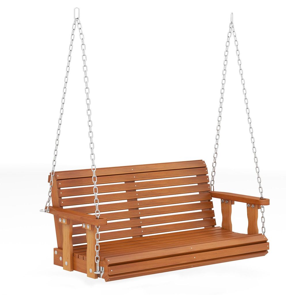COSTWAY Hollywoodschaukel, 2-Sitzer Schaukelbank, Produktbild 