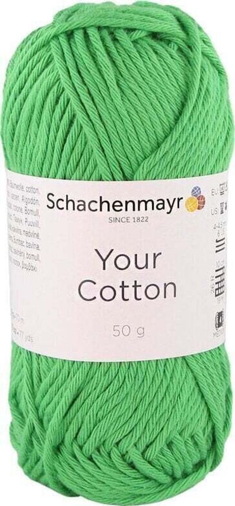 Schachenmayr Your Baumwolle 00072 Brilliant Green Strickgarn