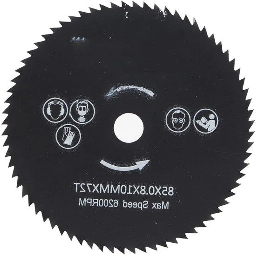 Lame de scie circulaire HSS 85 mm 72 dents pour découpe bois et métal