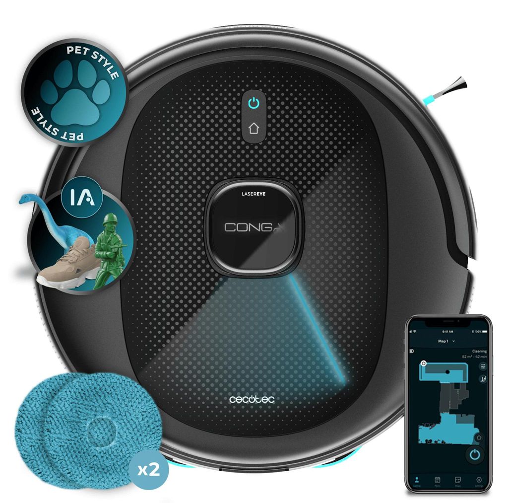 Cecotec Conga 9990 AI Spin Revolution Ultra Power, Produktbild 