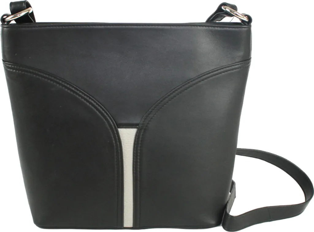 Sac cuir bicolore Caitlin EL450 léger et pratique pour libérer vos mains