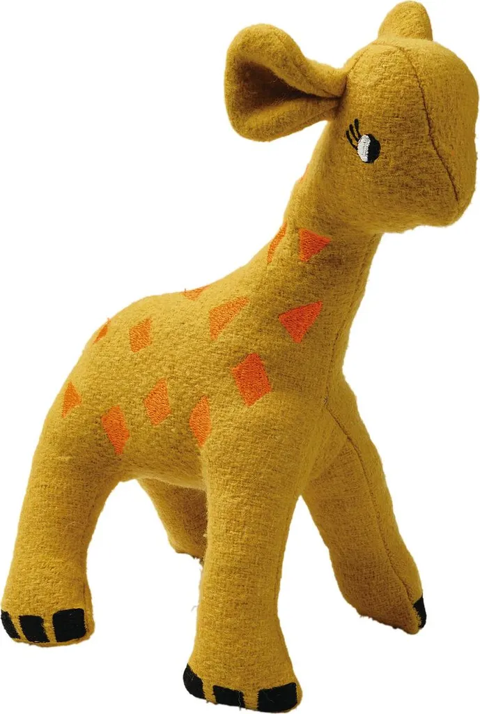 Peluche Girafe pour Chien HUNTER Eiby Jaune - Jouet Doux et Lavable