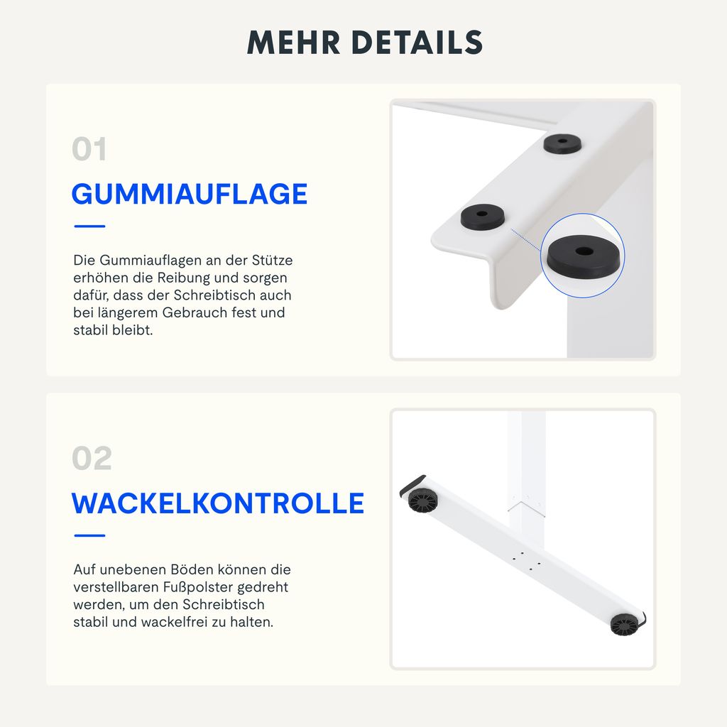 FlexiSpot Höhenverstellbarer Schreibtisch, Elektrisch Produktbild 8