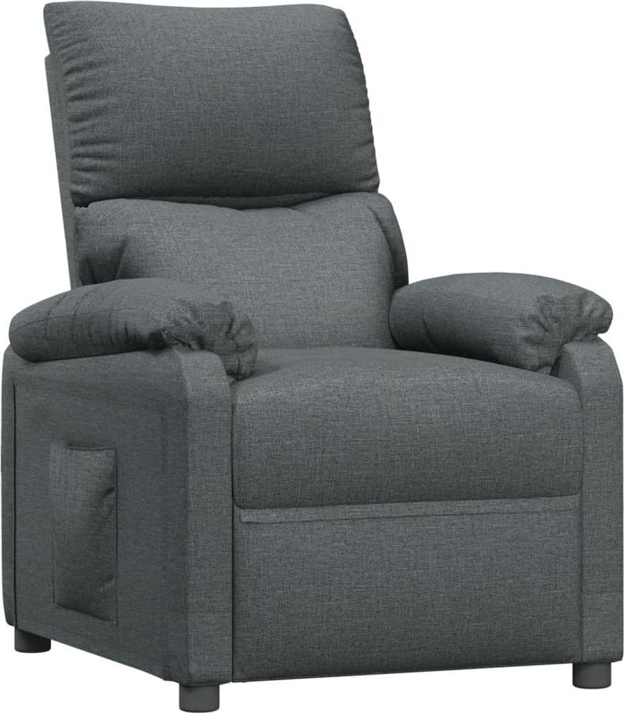 vidaXL Relaxsessel Dunkelgrau Stoff
