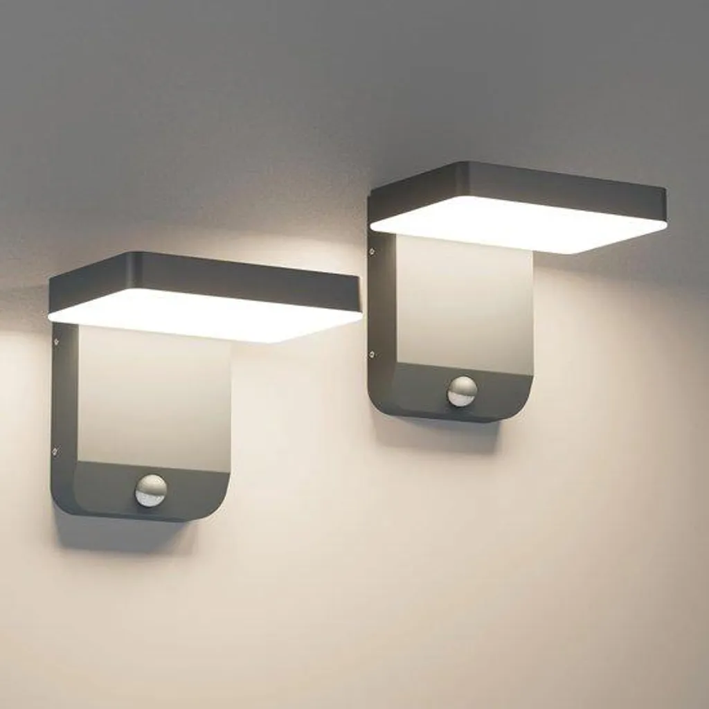Applique LED extérieur avec capteur de mouvement pour garage et terrasse