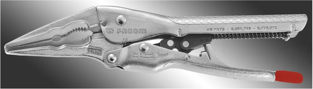 Pince-étau Facom 582.7 automatique : Serrage puissant et becs fins