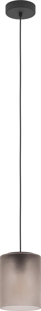 Suspension EGLO Colomera E27 1 Lampe en Acier et Verre Gris Mat
