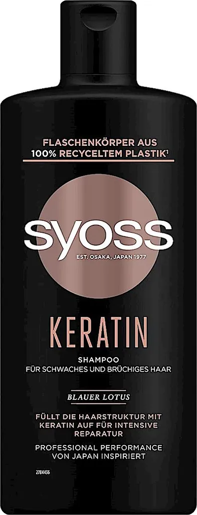 Shampooing à la Kératine Syoss 440ml : Réparer les Cheveux après l'Été