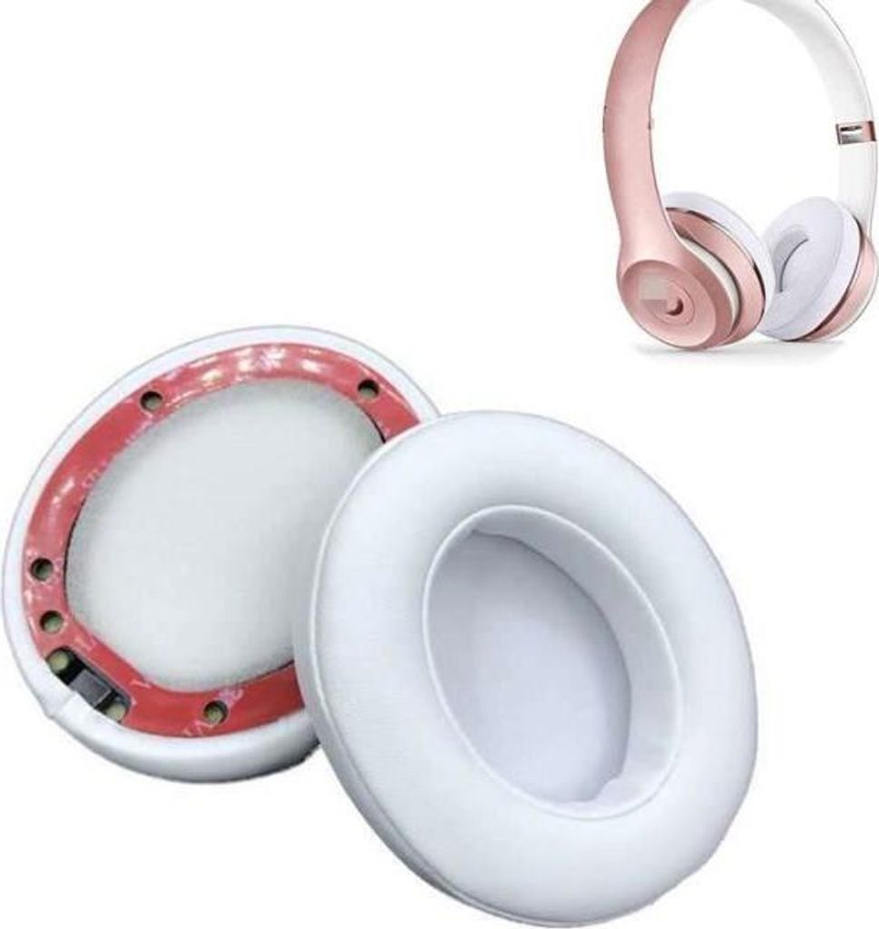 Ersatz-Ohrpolster kompatibel mit Beats Studio 2.0 & 3.0 kabelgebundenen/kabellosen Kopfhörern B0500/B0501 Weiß