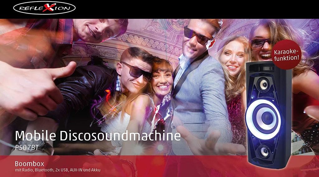 Reflexion PS07BT Mobile Discosoundmaschine Produktbild 7