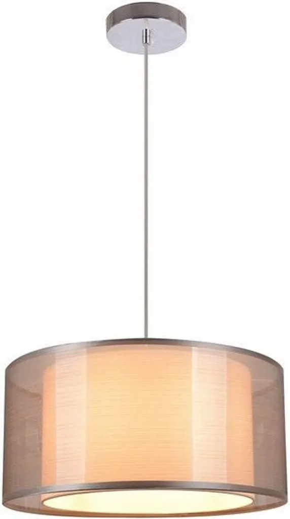 Suspension Martina pour salle à manger chrome luminaire salon E27 40cm