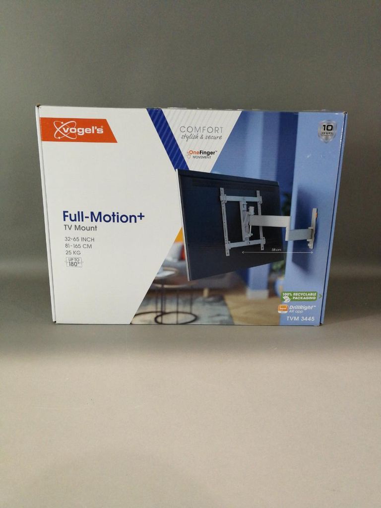 A product box for a TV wall mount.