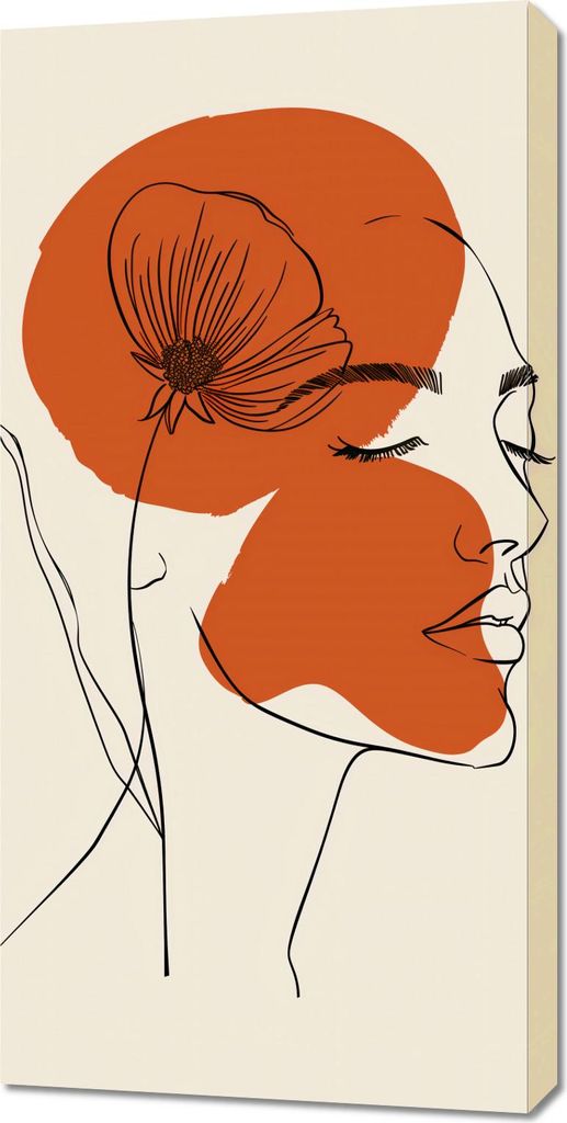 Bild 50x100cm Wärme der Blume