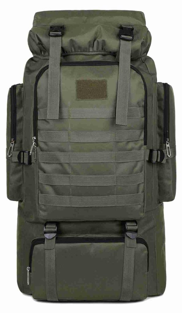 Große Kapazität Wanderrucksack Outdoor Camping Rucksack Canvas Trekking Rucksack