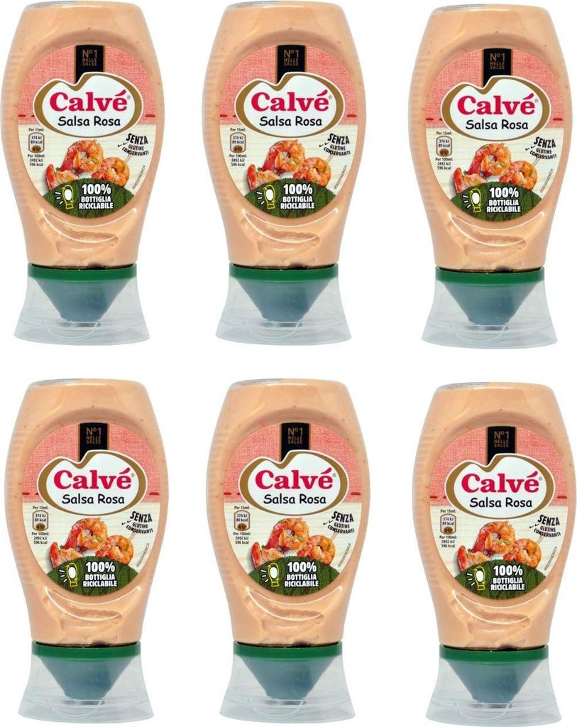 6x Calve Calvè Salsa rosa mayo Fritessoße Soße Sauce Produktbild 