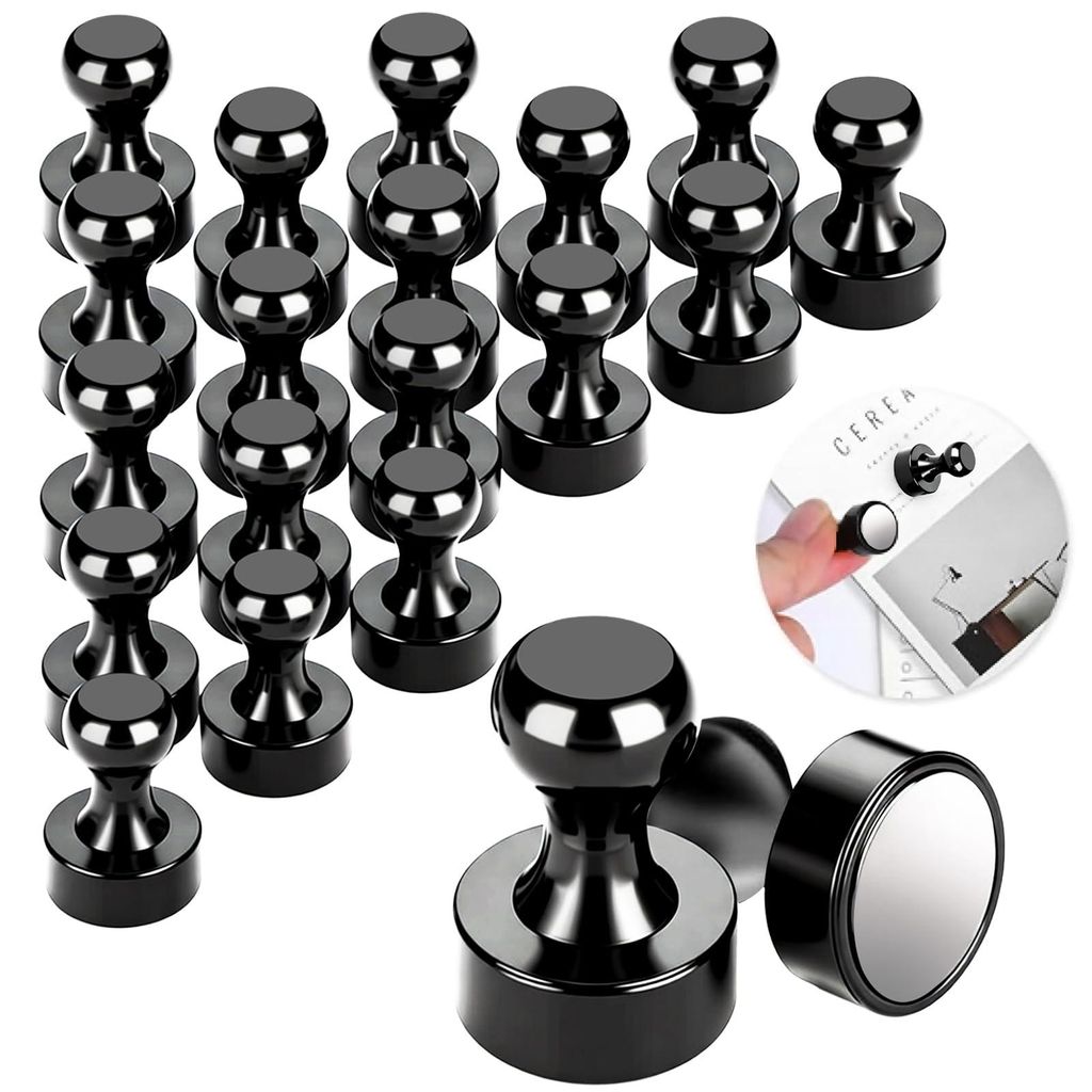 20 starke Neodym-Magnete, extra starke Mini-Magnete (12 x 16 mm), kleine Kühlschrankmagnete für Pinnwände, Whiteboards und Magnettafeln, nicht g...