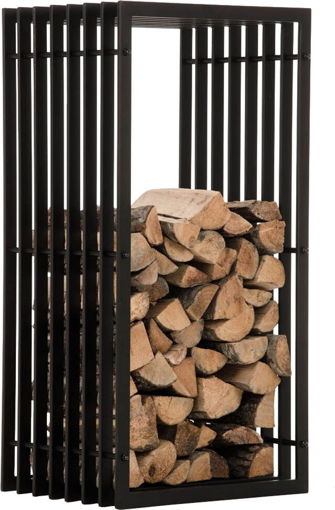 Kaminholzständer HLO-CP25 40x50x100 schwarz-matt