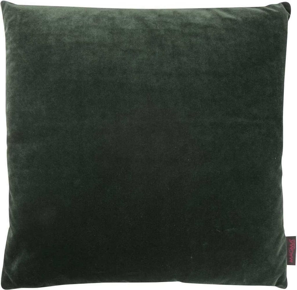Fodera per cuscino Magma 50x50 cm Velluto Verde tinta unita Immagine del prodotto 