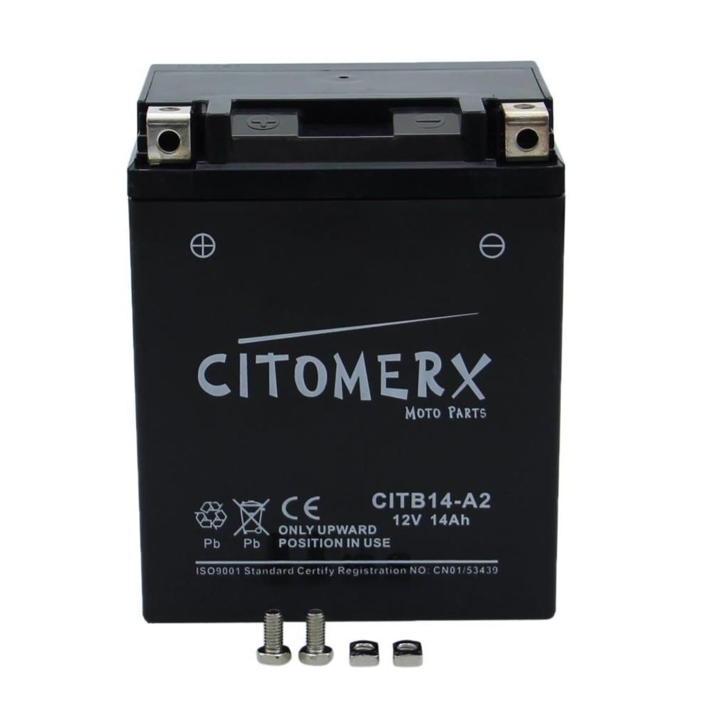 Batterie gel CIT YB14-A2, 12 V 14 Ah, pôle positif à Image du produit 