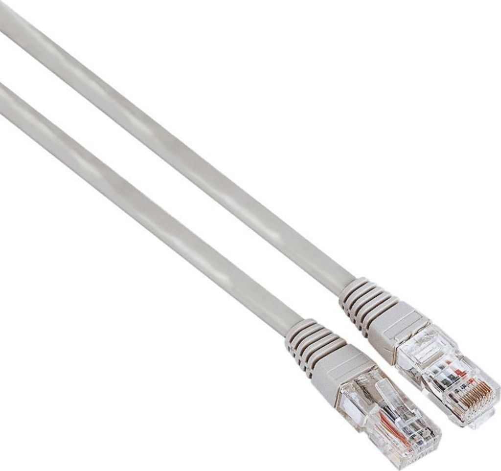 Hama Netzwerkkabel CAT5e 5m U/UTP, 1 Gbit/s, grau Produktbild 