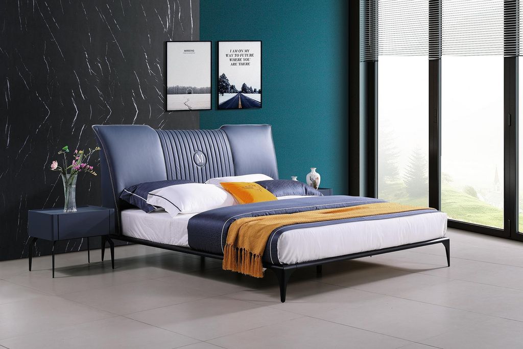 Bett Polster Design Luxus Doppel Hotel Betten Ehe Schlaf Zimmer Leder 180x200cm