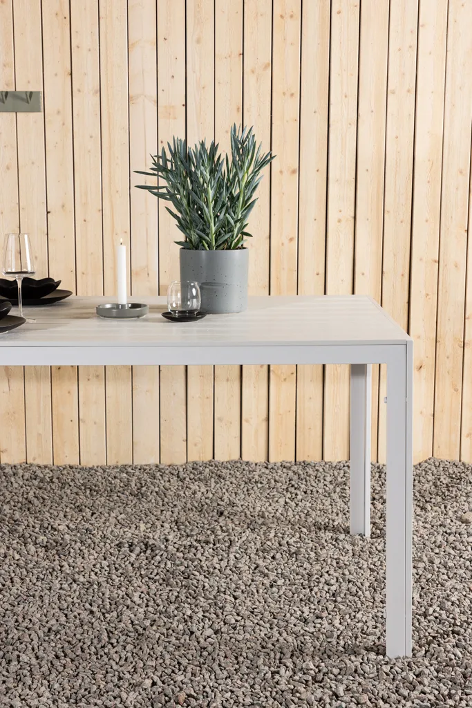 Table de jardin Break 90x205cm blanche idéale pour repas de famille - 9