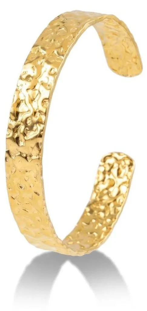 Bracelet femme en acier massif plaqué or Mila EWB250413G chic
