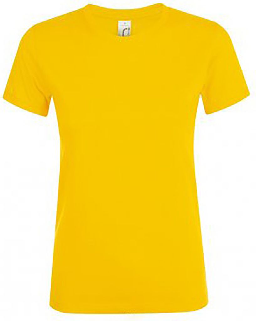 SOLS Damen Kurzarm-T-Shirt Regent PC2792 (L) (Goldgelb)