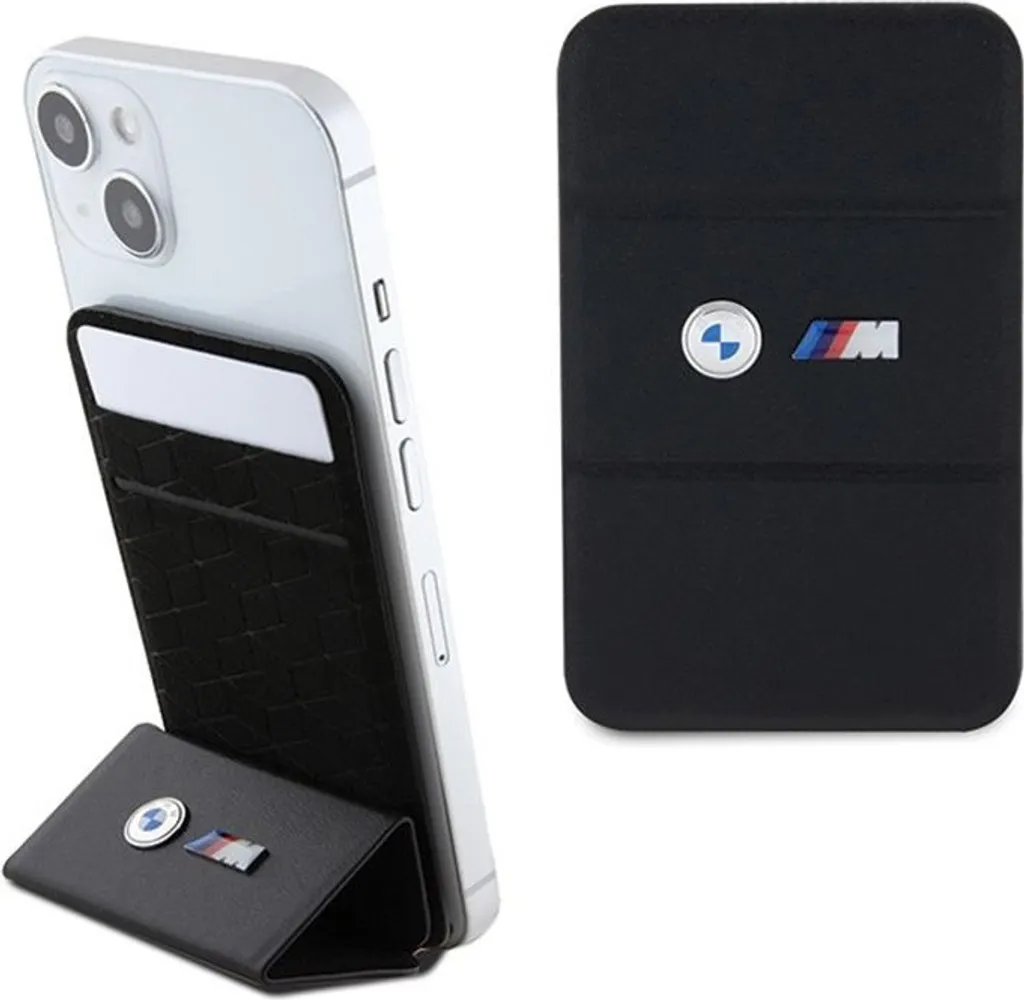 BMW M Collection Portafoglio MagSafe Nero - Porta Carte e Supporto iPhone