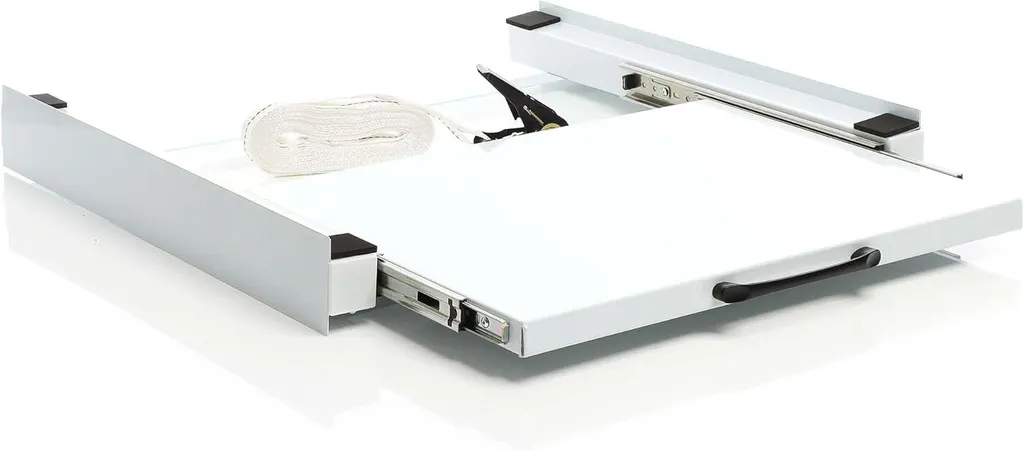 Support universel Wiltec lave-linge et sèche-linge avec tablette stable