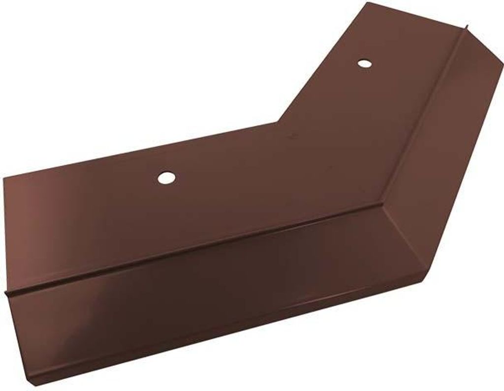 Renoplast Aluminium Traufprofil K10 Harzböden, Außenecke 135°, Braun