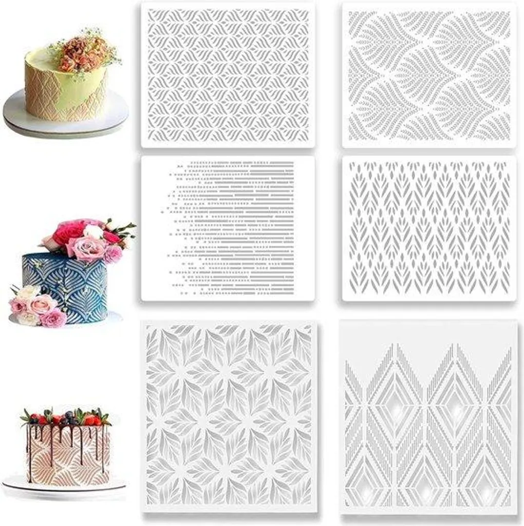 Set de 6 emporte-pièces en plastique pour décoration de gâteaux créatifs