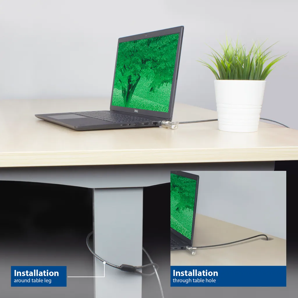 Verrou Wedge AC9035 ACT avec combinaison robuste et câble acier flexible