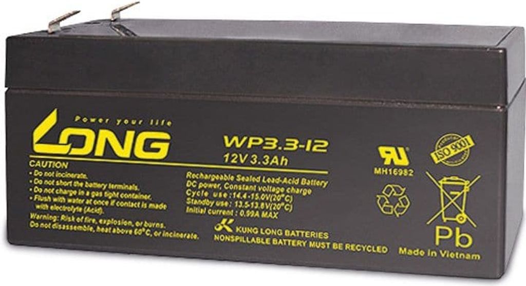 KUNG LONG Akumulator WP3.3-12, 12 V-/3,3 Ah Zdjęcie produktu 