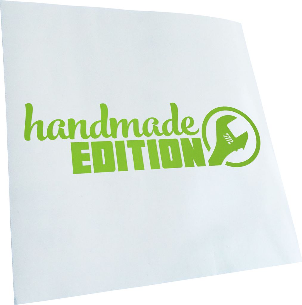 Kiwistar - Autoaufkleber - Handmade Edition - Lindgrün - 30x9cm - Aufkleber für Auto, Laptop, Fahrrad, LKW, Motorrad mehrfarbig JDM Decal Racing