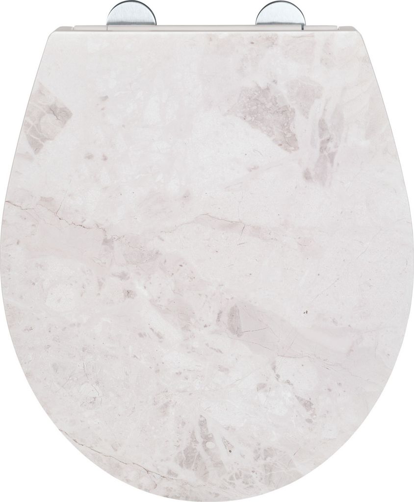 Premium WC-Sitz White Marble mit Relief Produktbild 