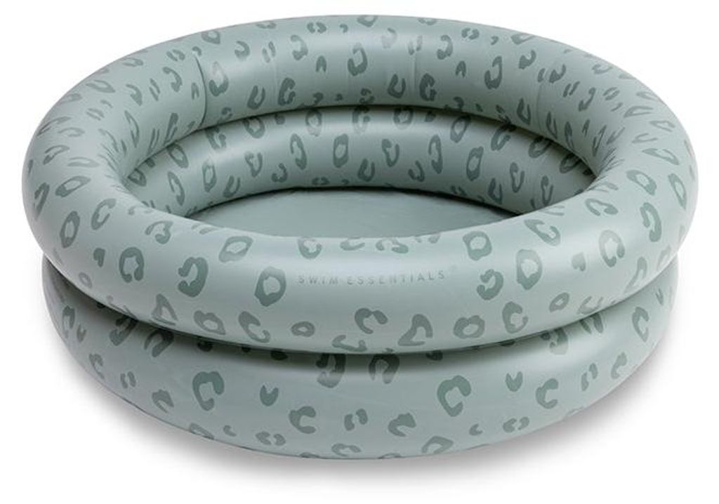 Swim Essentials Baby-Planschbecken – Grün – Leopardenmuster – Ø 60 cm
