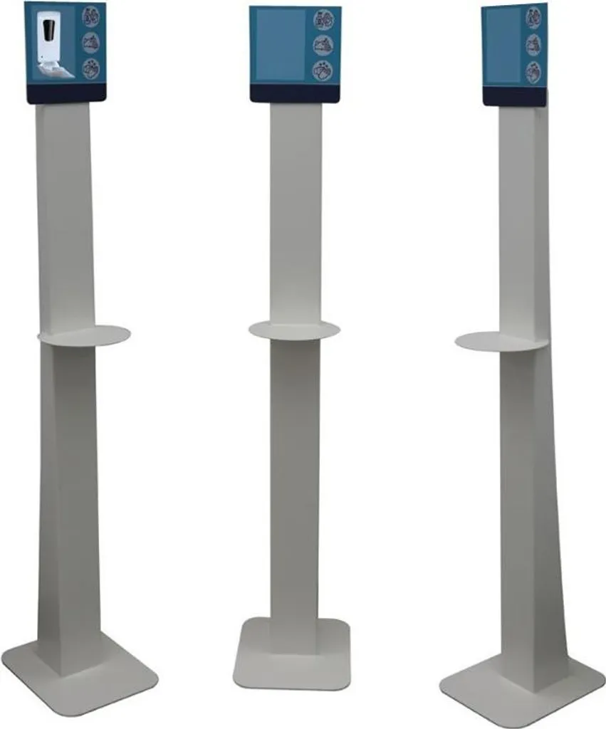 Colonna Porta Dispenser 145 cm - Piantana Universale con Base Stabile