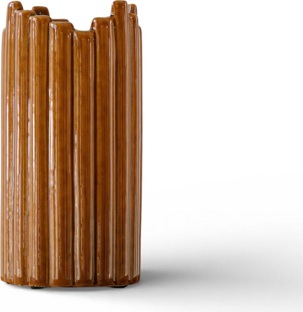 Indore Home - Vase Tubi - M - Designvase - Braun