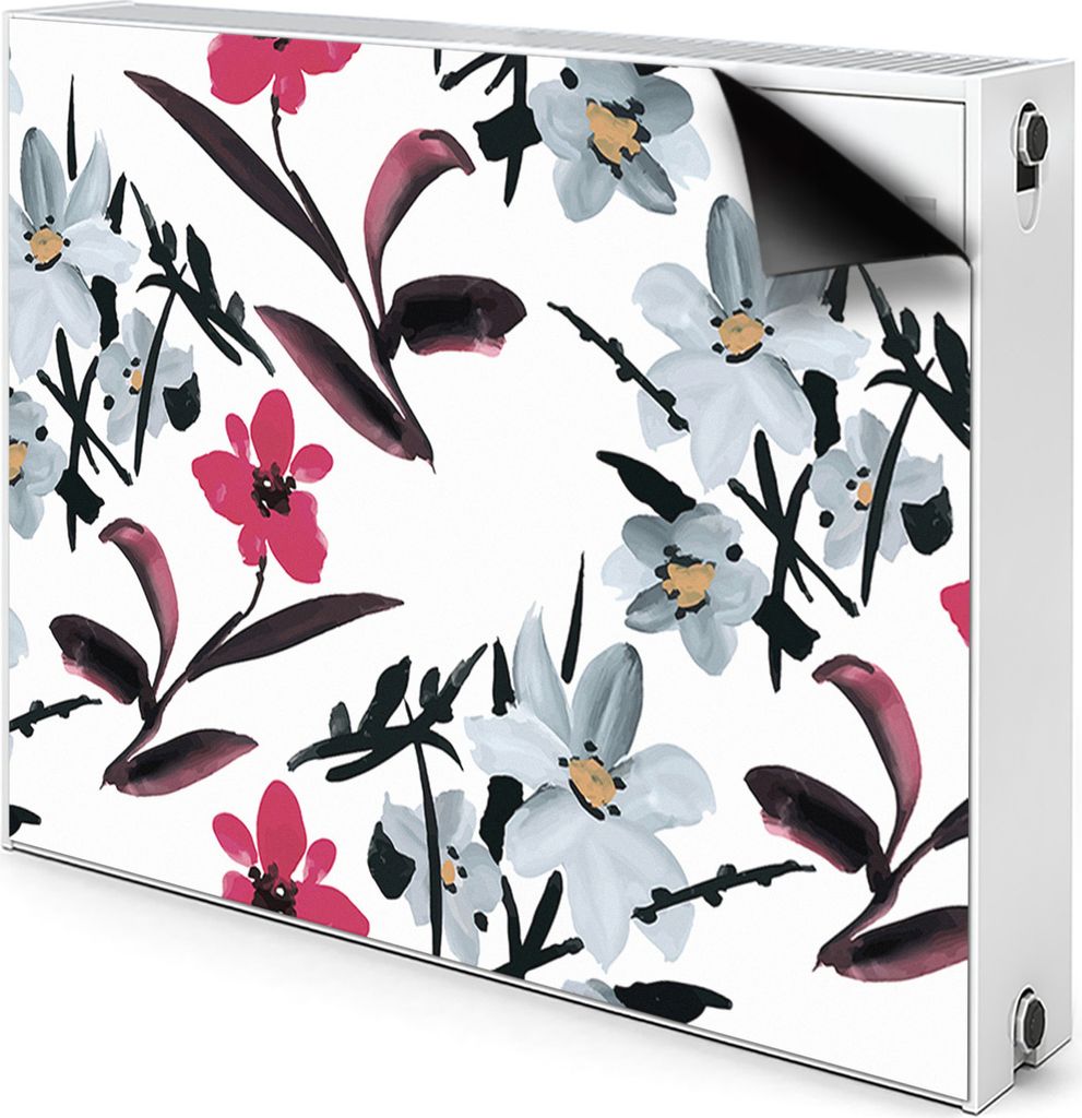 Magnet Radiator Magnet Mat Heizkörper Heizung Verkleidung Abdeckung 110x60 cm - Schöne Blumen