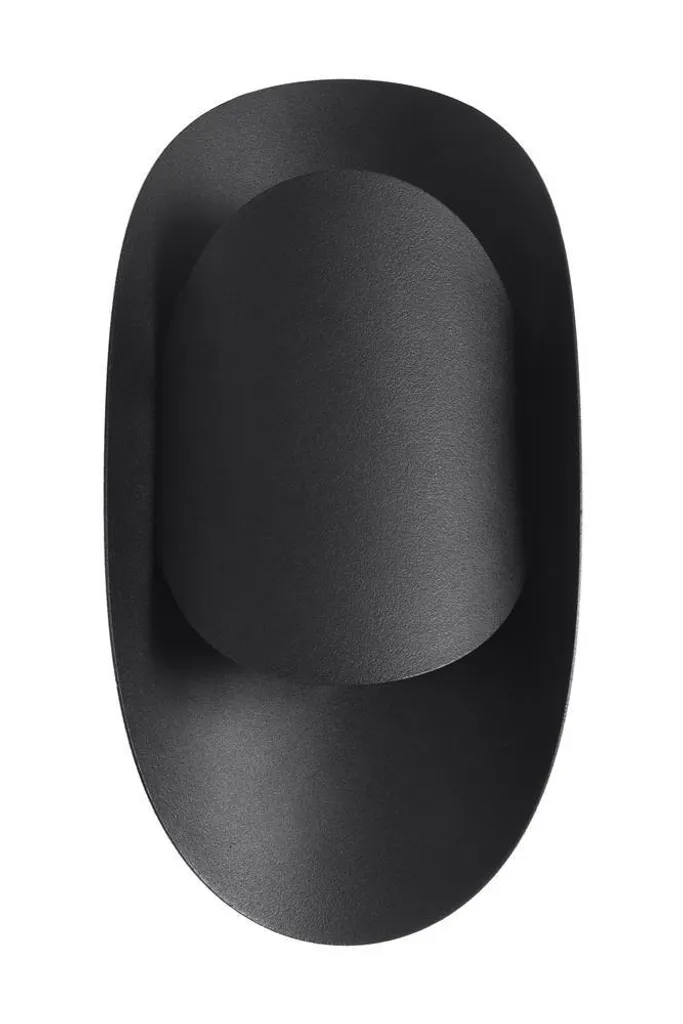 Applique murale TEAR noire Sollux Lighting en acier G9 de 30x10x13 cm